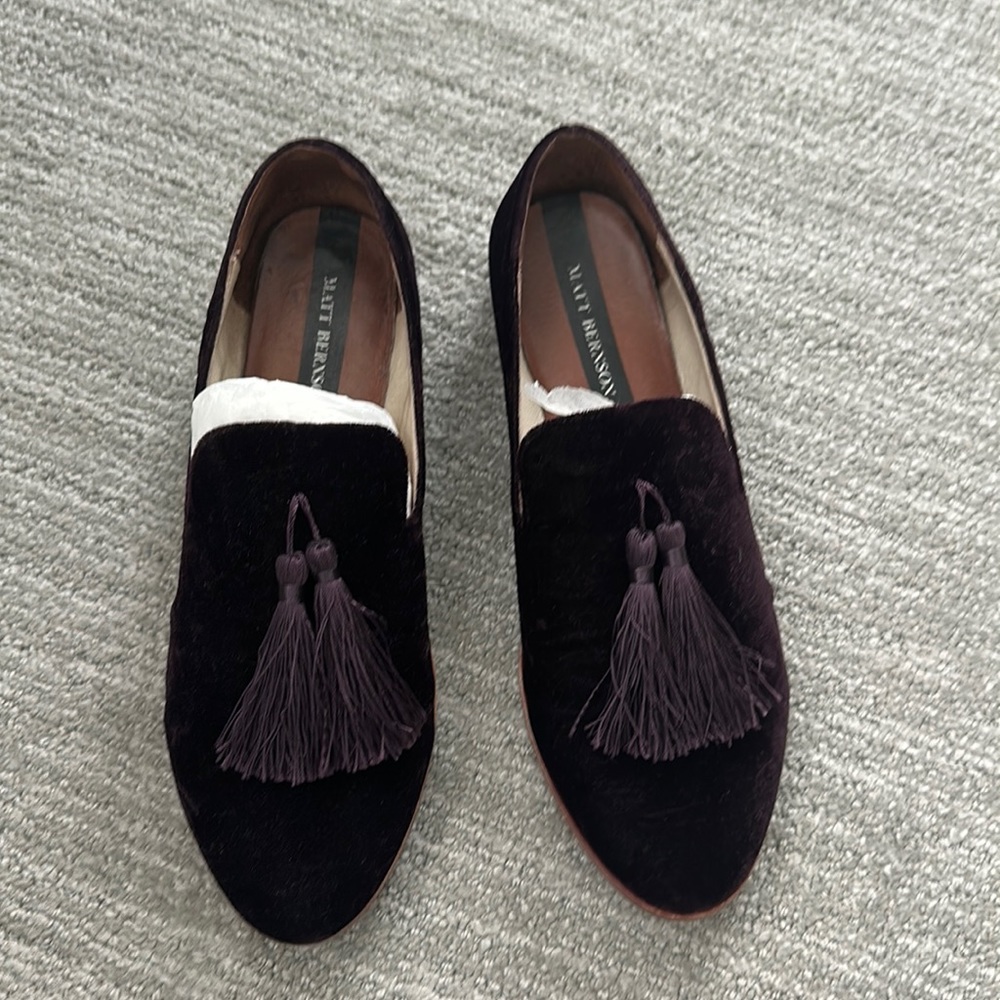 Matt Bernson Velvet Tassel Loafers - RARE find
